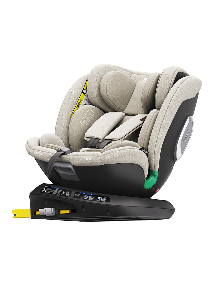 Автокресло KLEE Spark 360 i-Size Isofix 0+/1/2/3 (0-36 кг) бежевый - фото 10