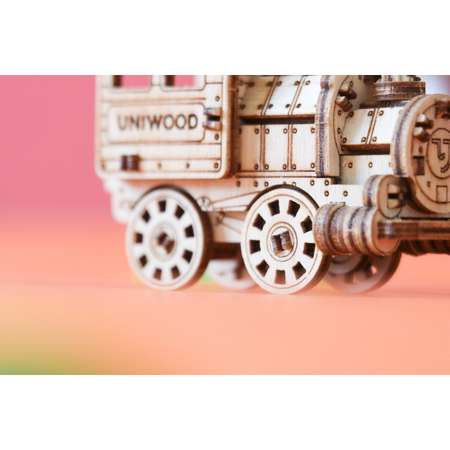 Конструктор Uniwood Паровоз 42элемента UW30149