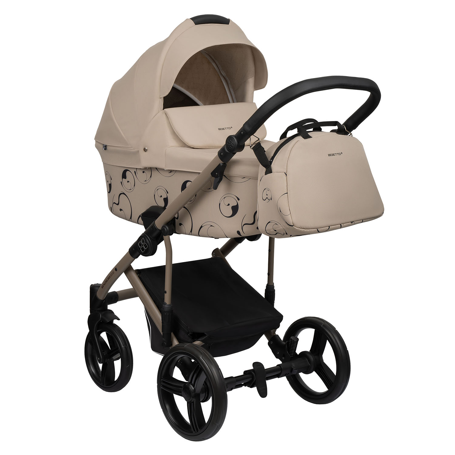 Коляска 2в1 Bebetto Magnum Light SE бежевый - фото 1