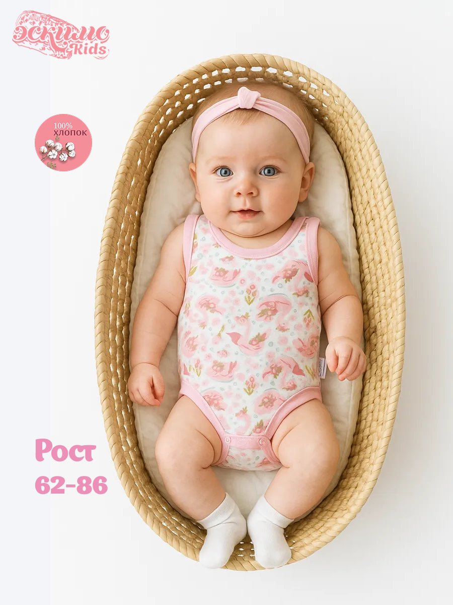 Боди-майка 2 шт Эскимо 43-785 - фото 3