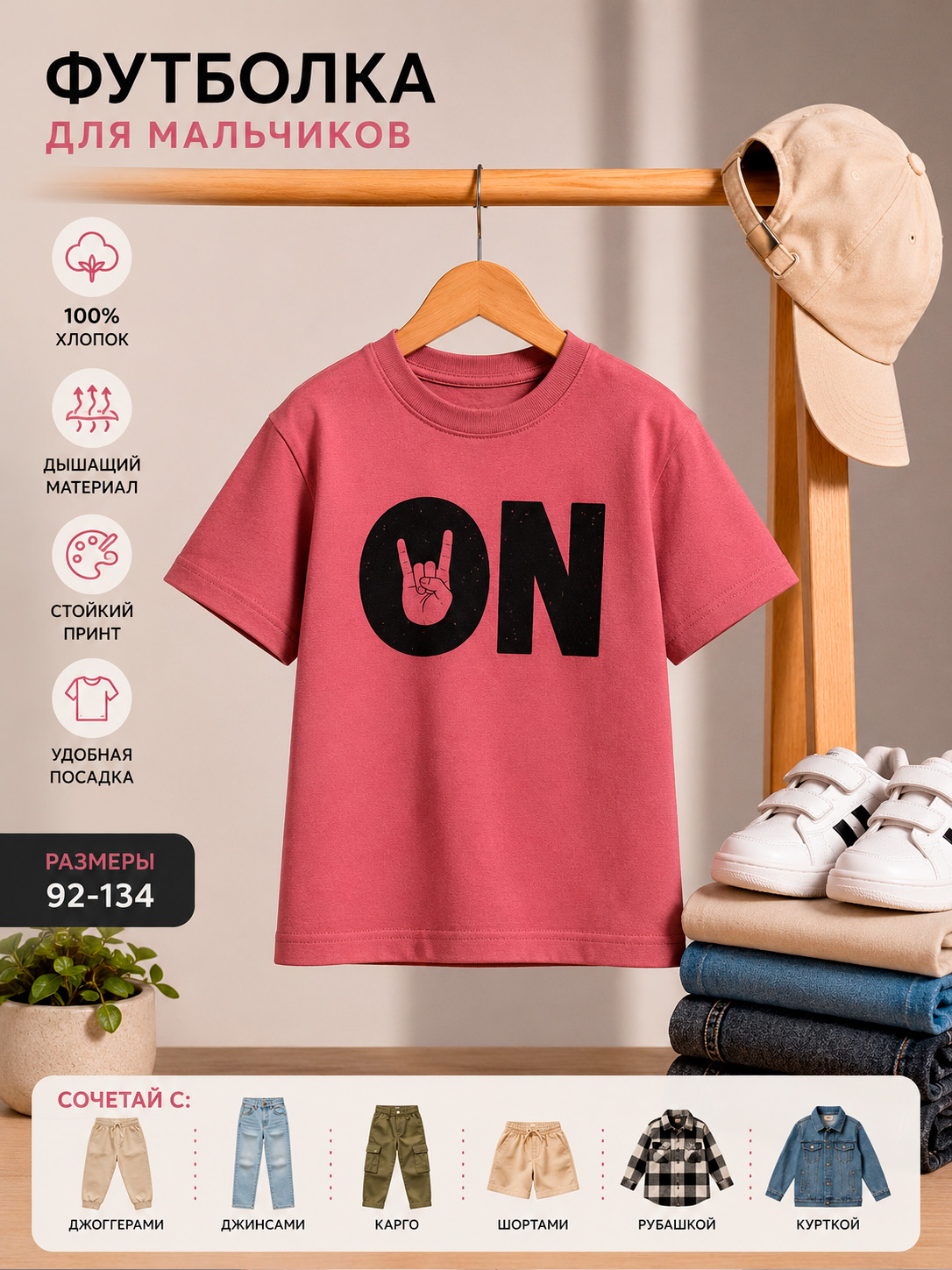 Футболка Ohana kids 33108 - фото 4