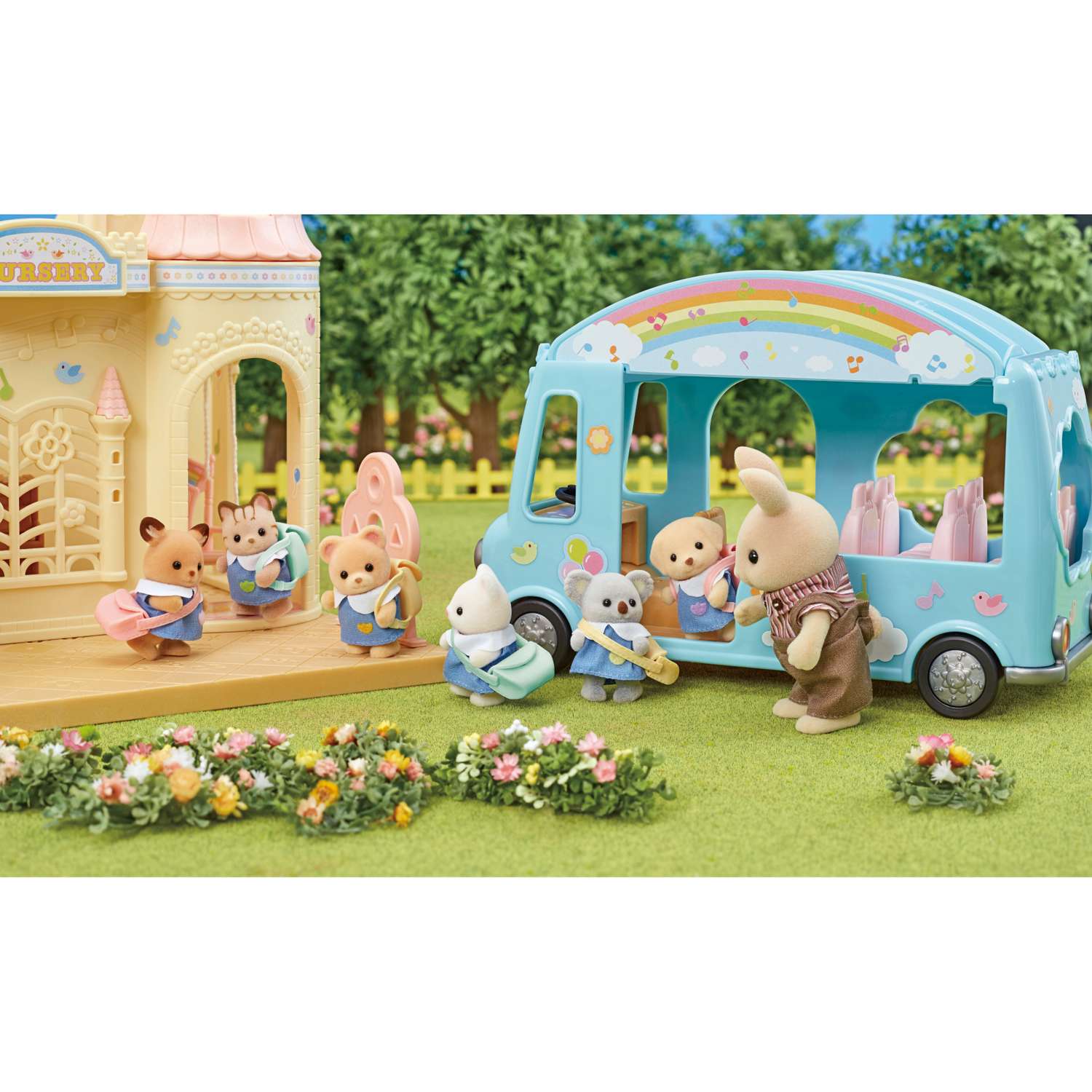 Фигурка Sylvanian Families Малыши на детской площадке - фото 2