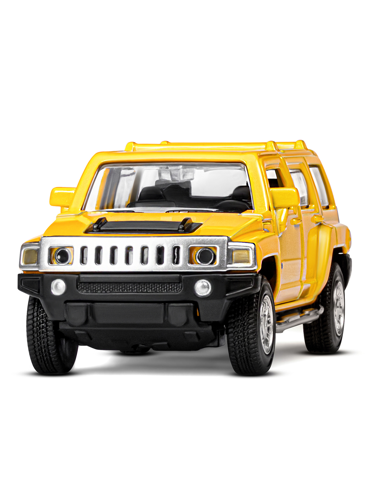 Внедорожник АВТОпанорама Hummer H3 1:43 желтый JB1251268 - фото 10