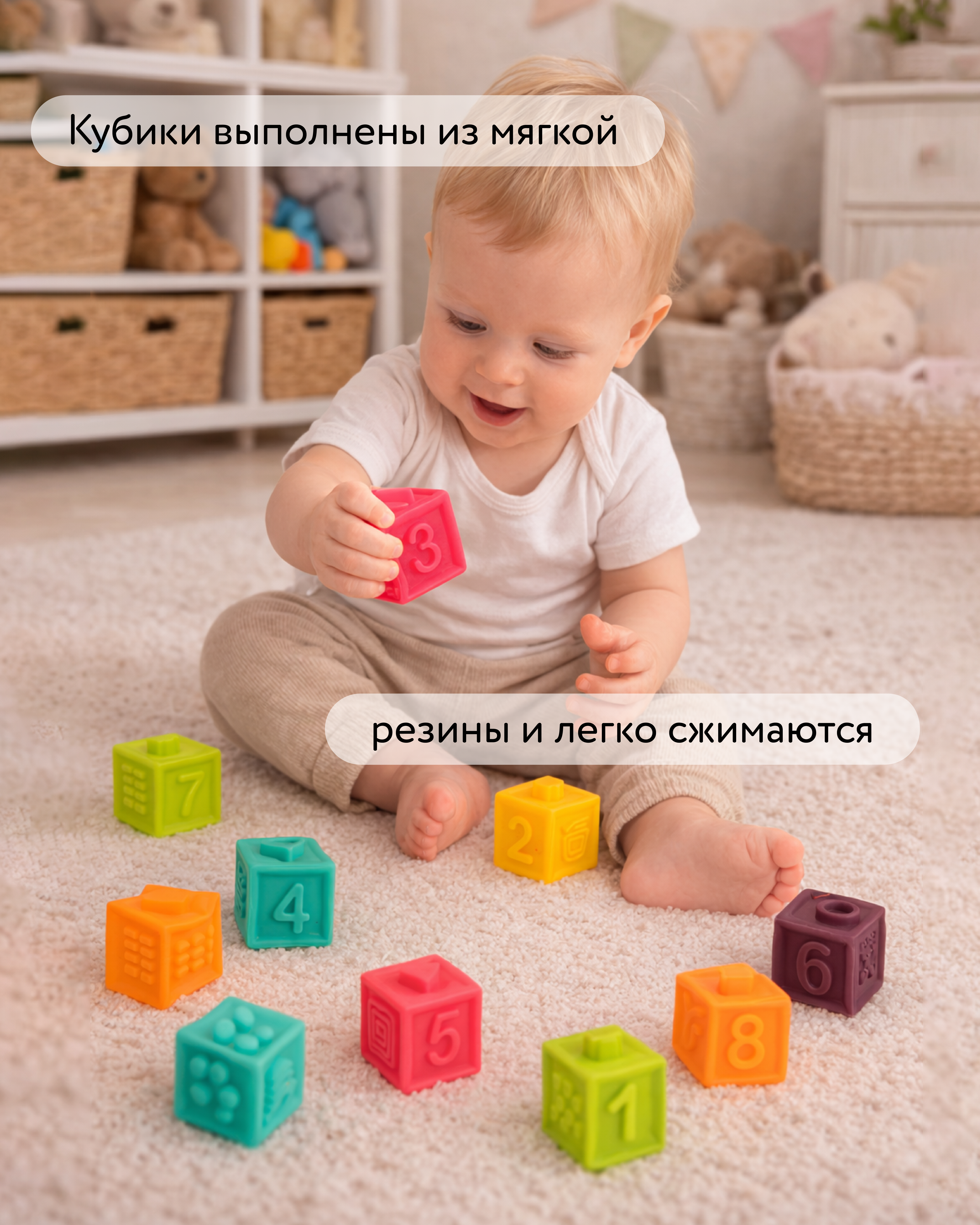 Игрушка BabyGo кубики - фото 2