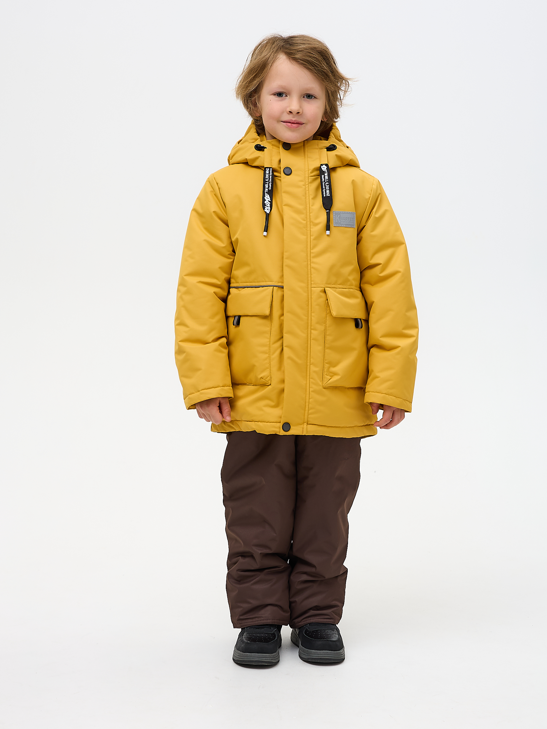 Куртка и полукомбинезон Kvartet 754 горчица - фото 2