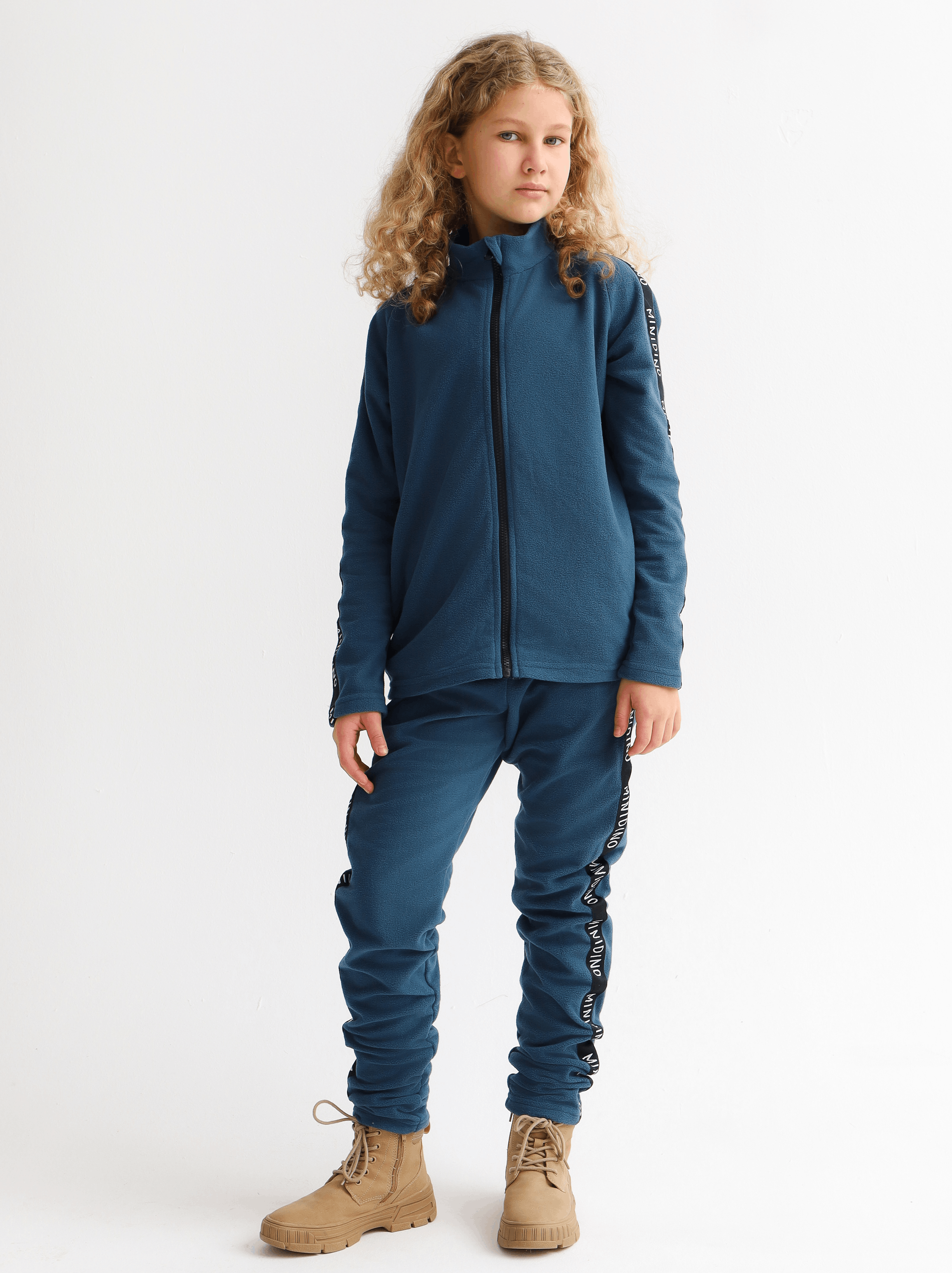 Изображение товара Детский флисовый костюм MINIDINO 116 для мальчика и девочки теплый и практичный