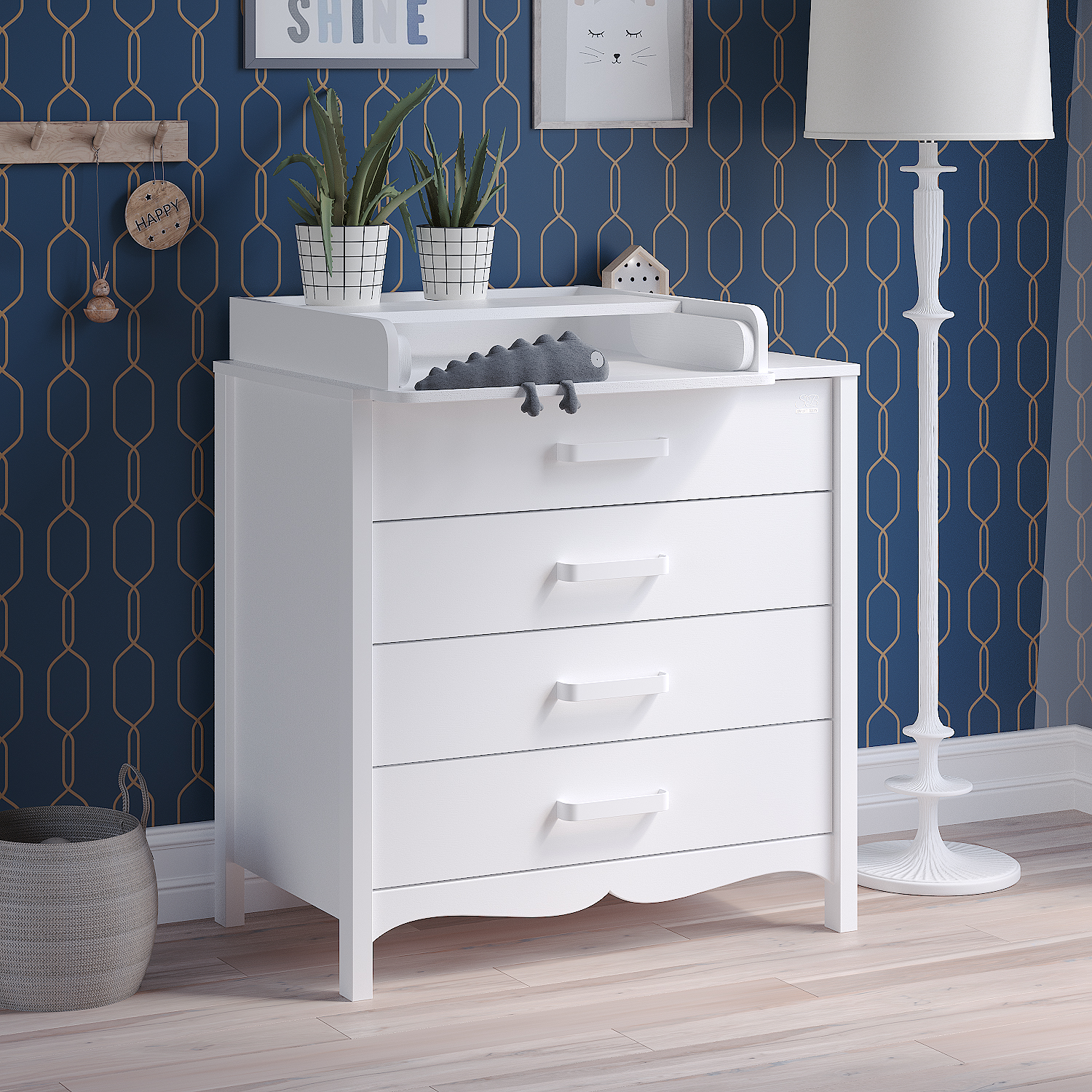 Комод пеленальный Sweet Baby Maestro (белый) - фото 7