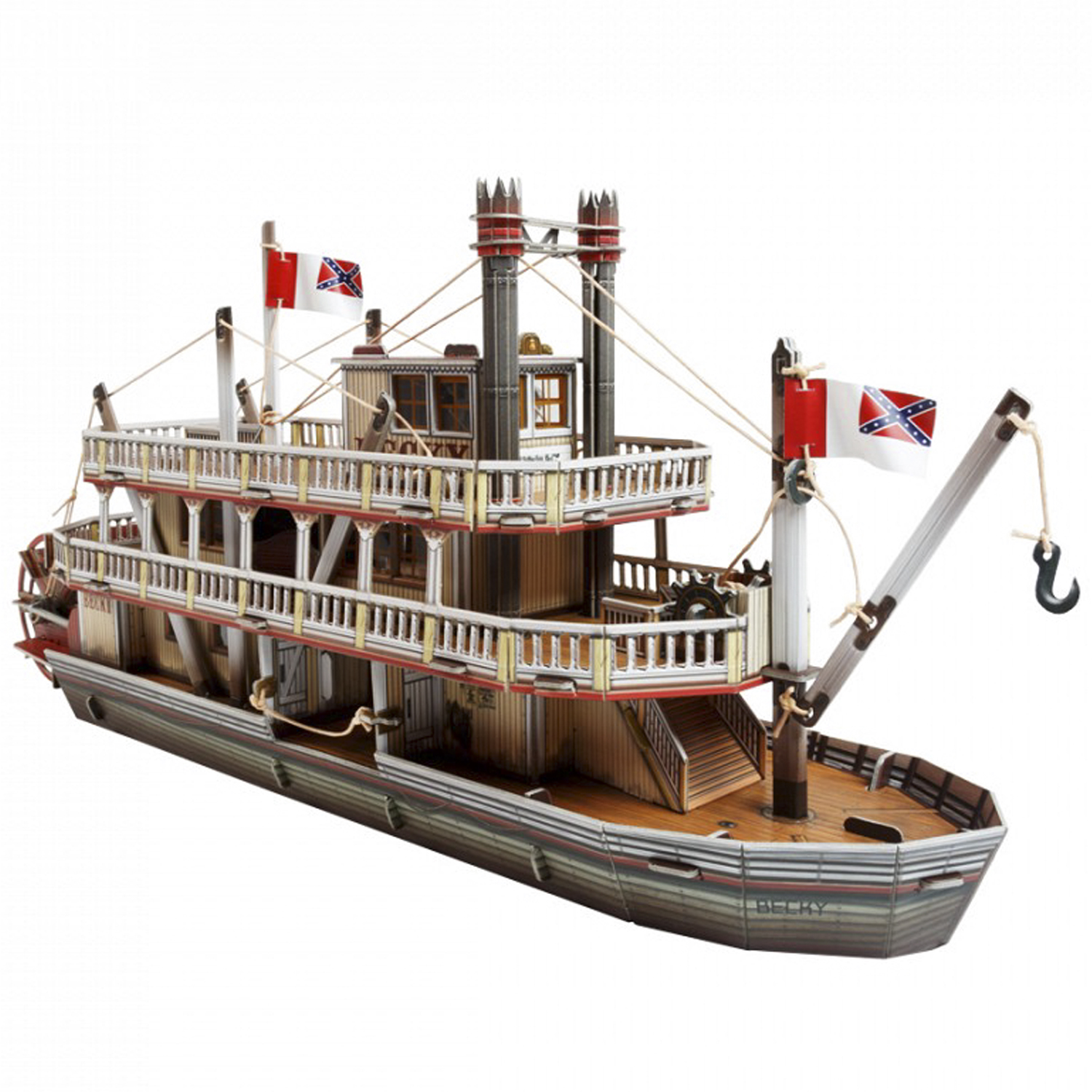 Игрушка из картона Умная бумага Дикий запад Пароход 459 459 - фото 1