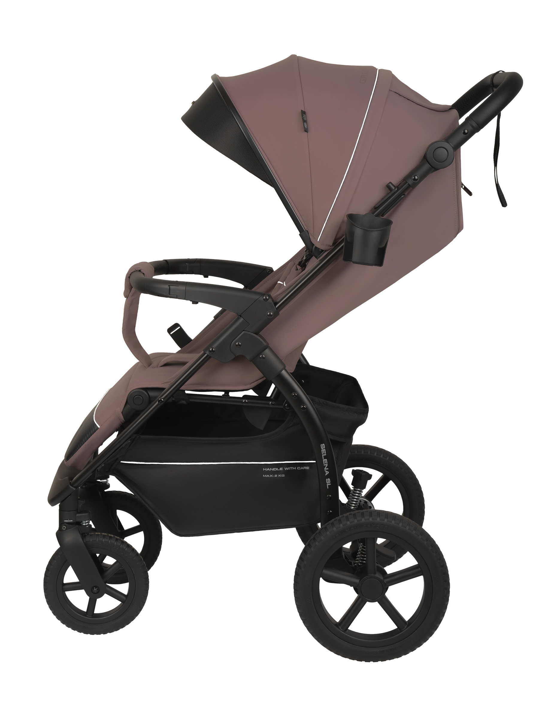 Коляска прогулочная JOVOLA Selena SL, розовый - фото 17