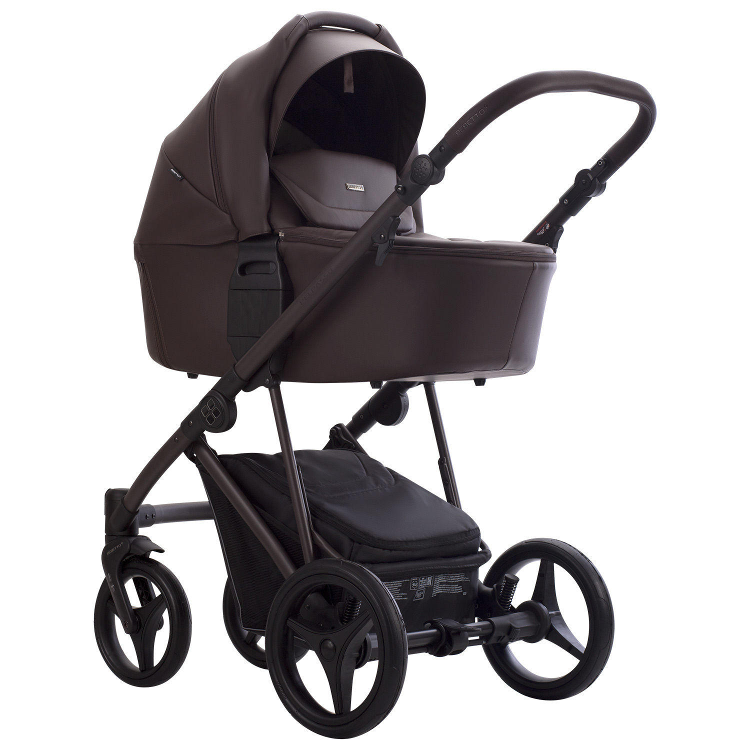 Коляска 2в1 Bebetto Pelpasso Pro 05 Brown корич. - фото 1