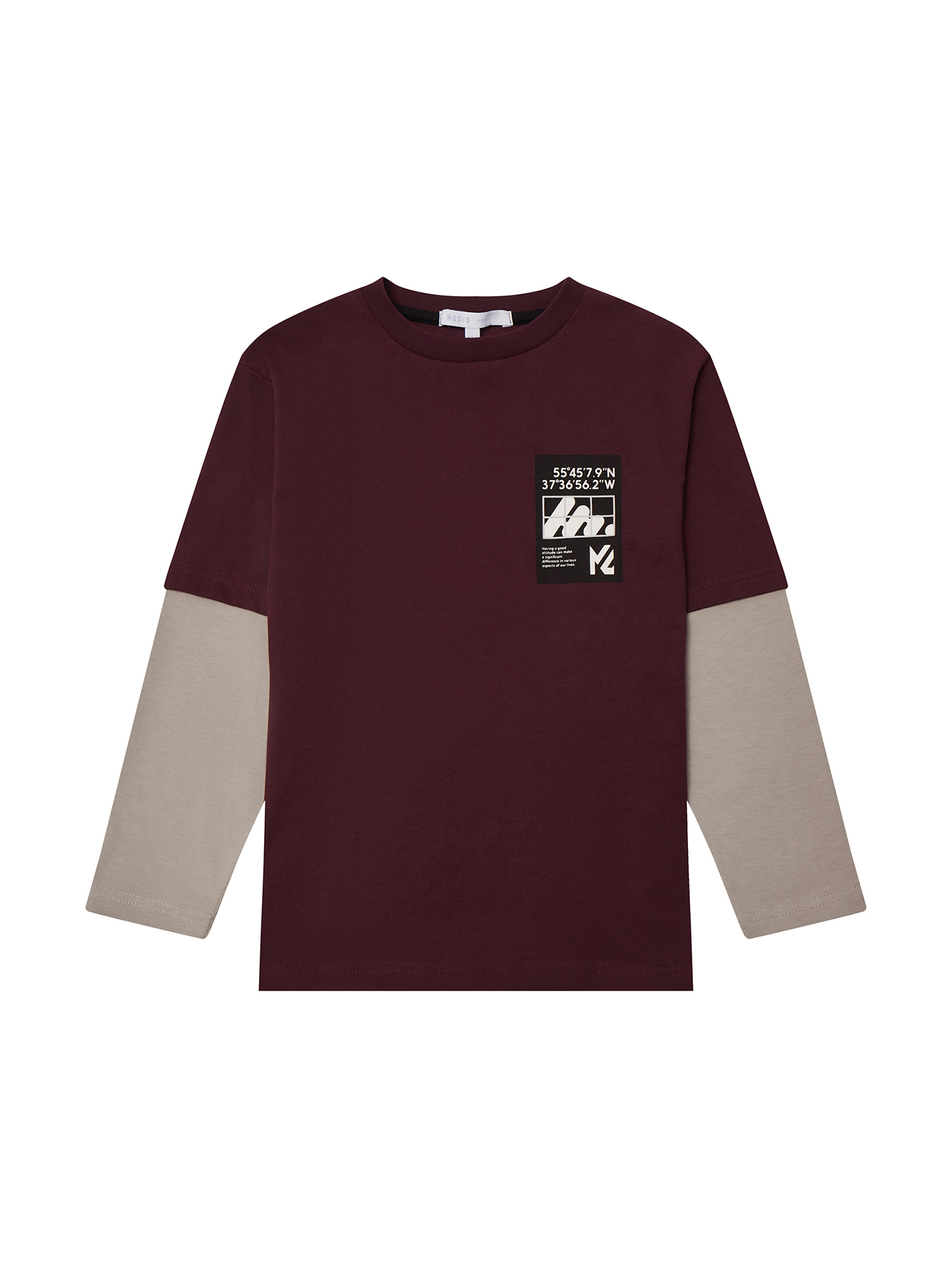 Лонгслив MODIS M252K00130GR64 - фото 1