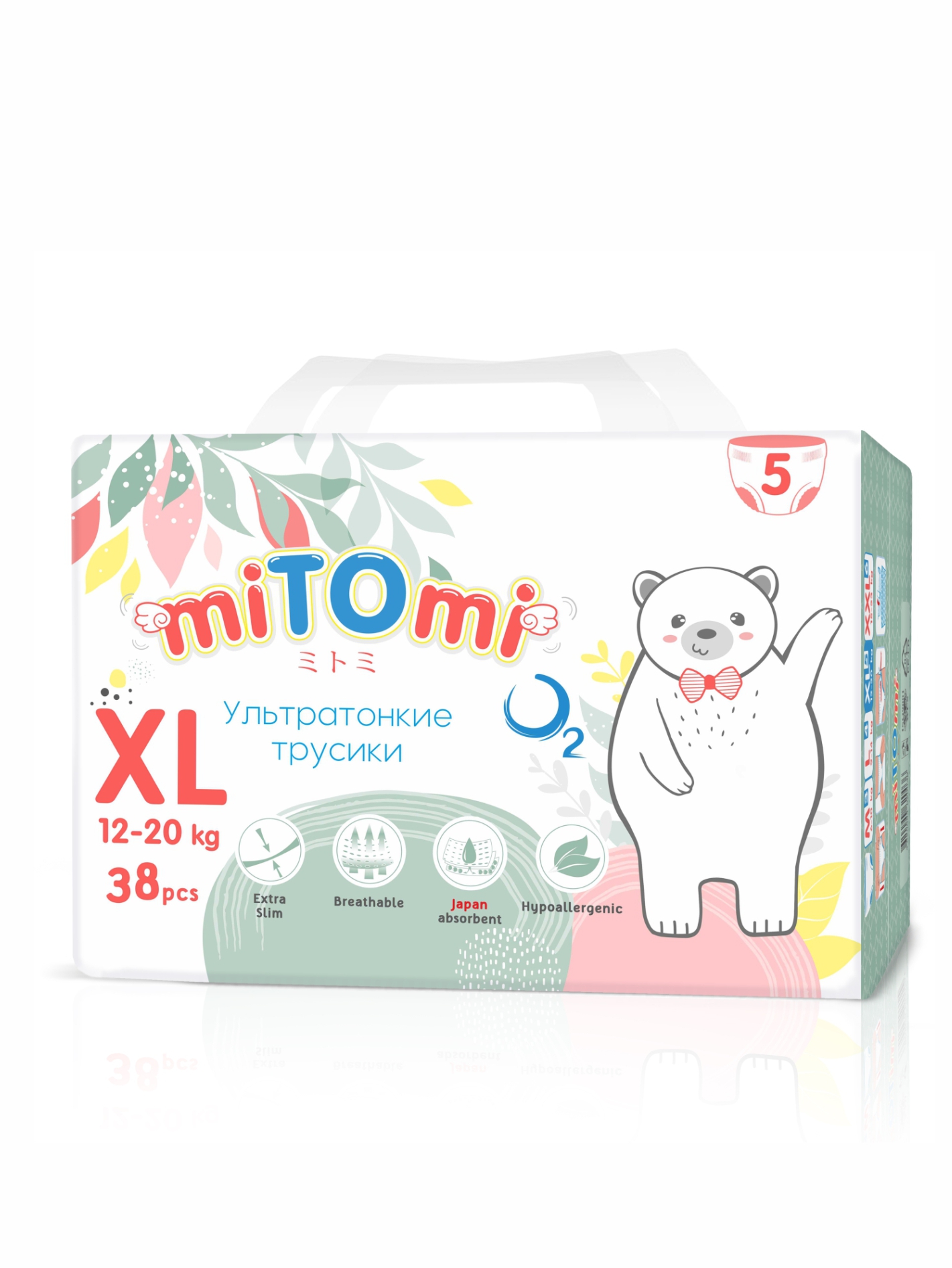 Трусики miTOmi O2 ультратонкие XL (12-20 кг) 38 шт. - фото 3