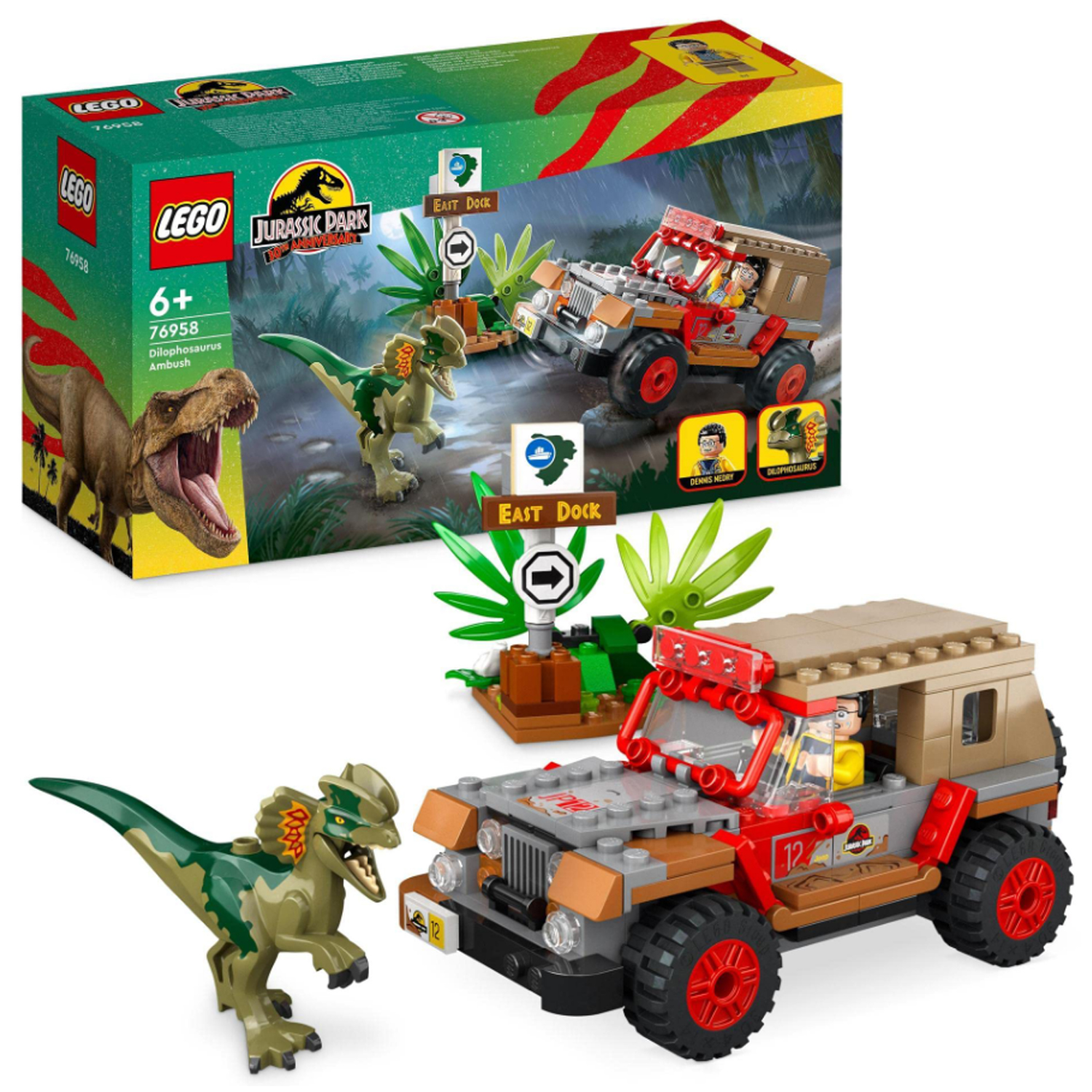 Конструктор LEGO Jurassic World Засада Дилофозавра - фото 1