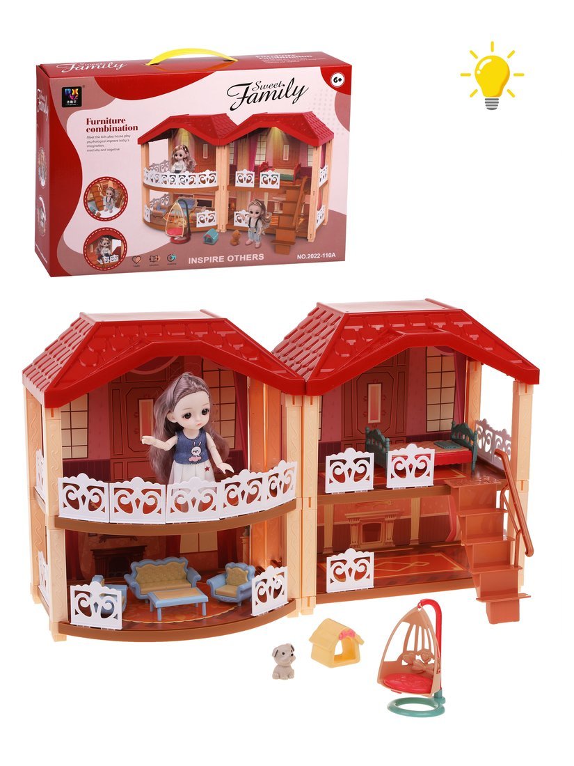 Домик для кукол Наша Игрушка 28 см 651431 - фото 1