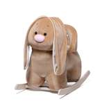 Качалка Нижегородская игрушка Заяц светлый лошадка бежевый