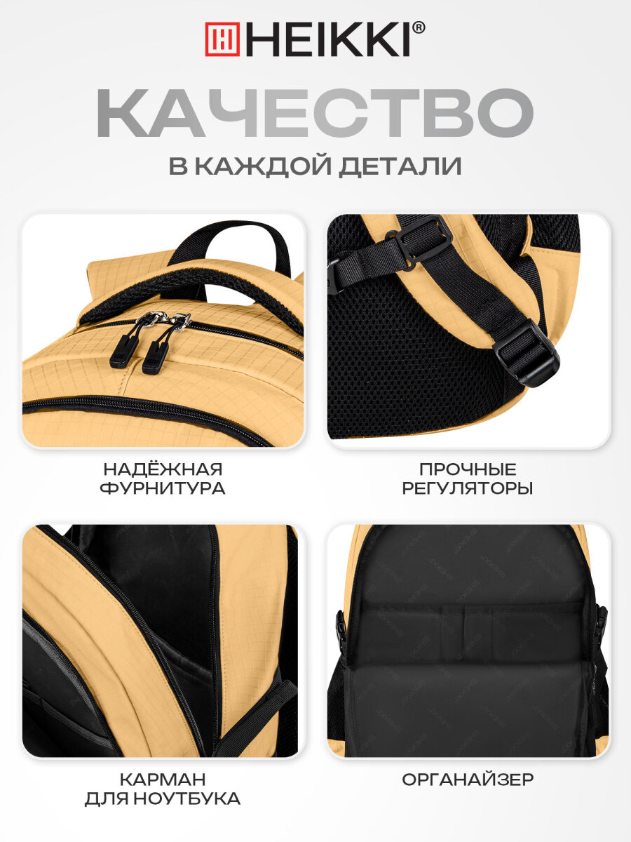 Рюкзак HEIKKI школьный городской для подростков для ноутбука - фото 5