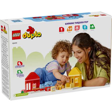 Конструктор LEGO DUPLO Ежедневные занятия Еда и сон блочный