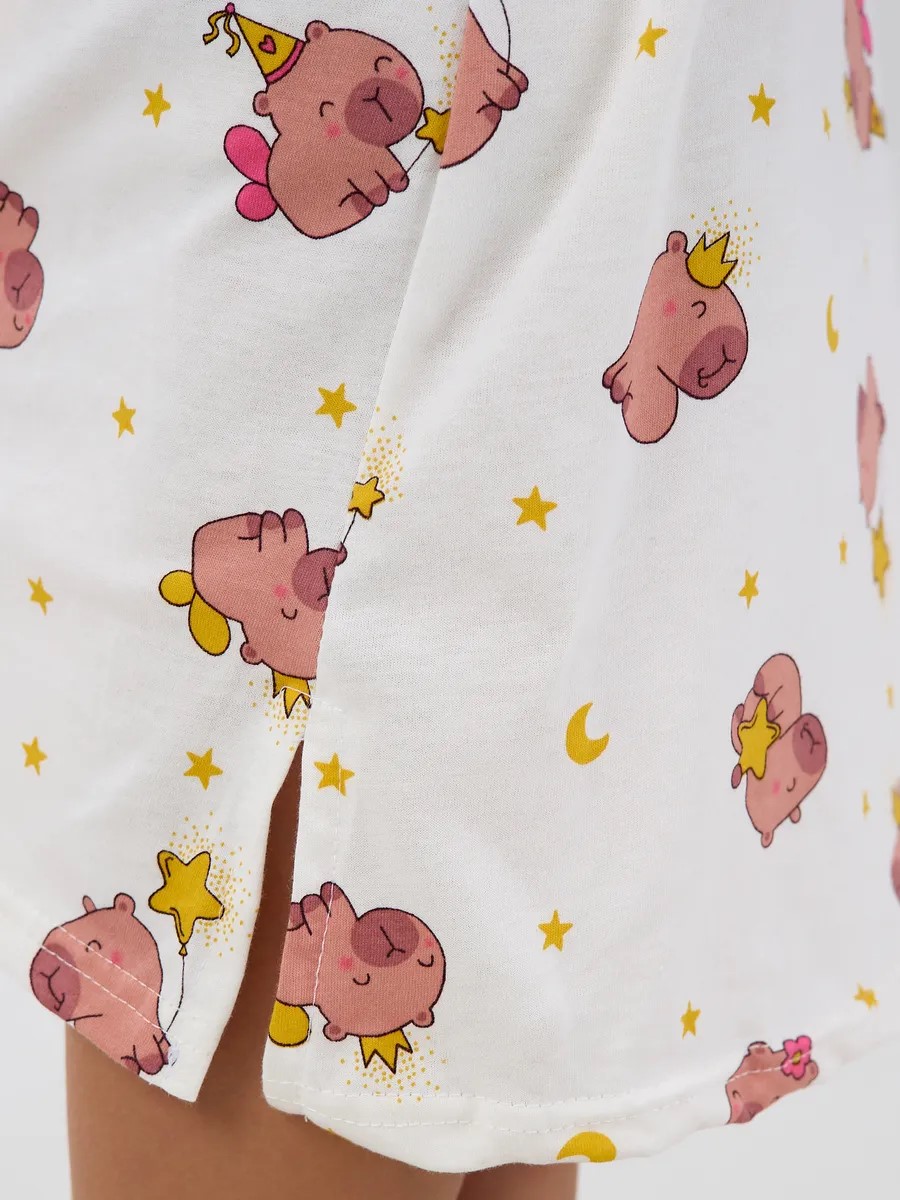 Ночная сорочка YAXX 01-туника капибара/молочный - фото 4