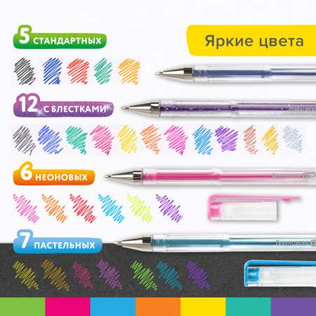 Ручка гелевая Brauberg 30 шт.