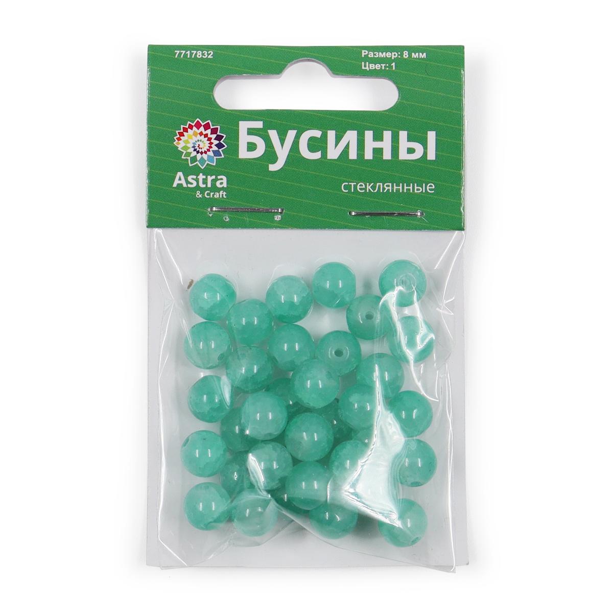 Набор для творчества Astra Craft бусины стеклянные 8 мм 34 шт - фото 3