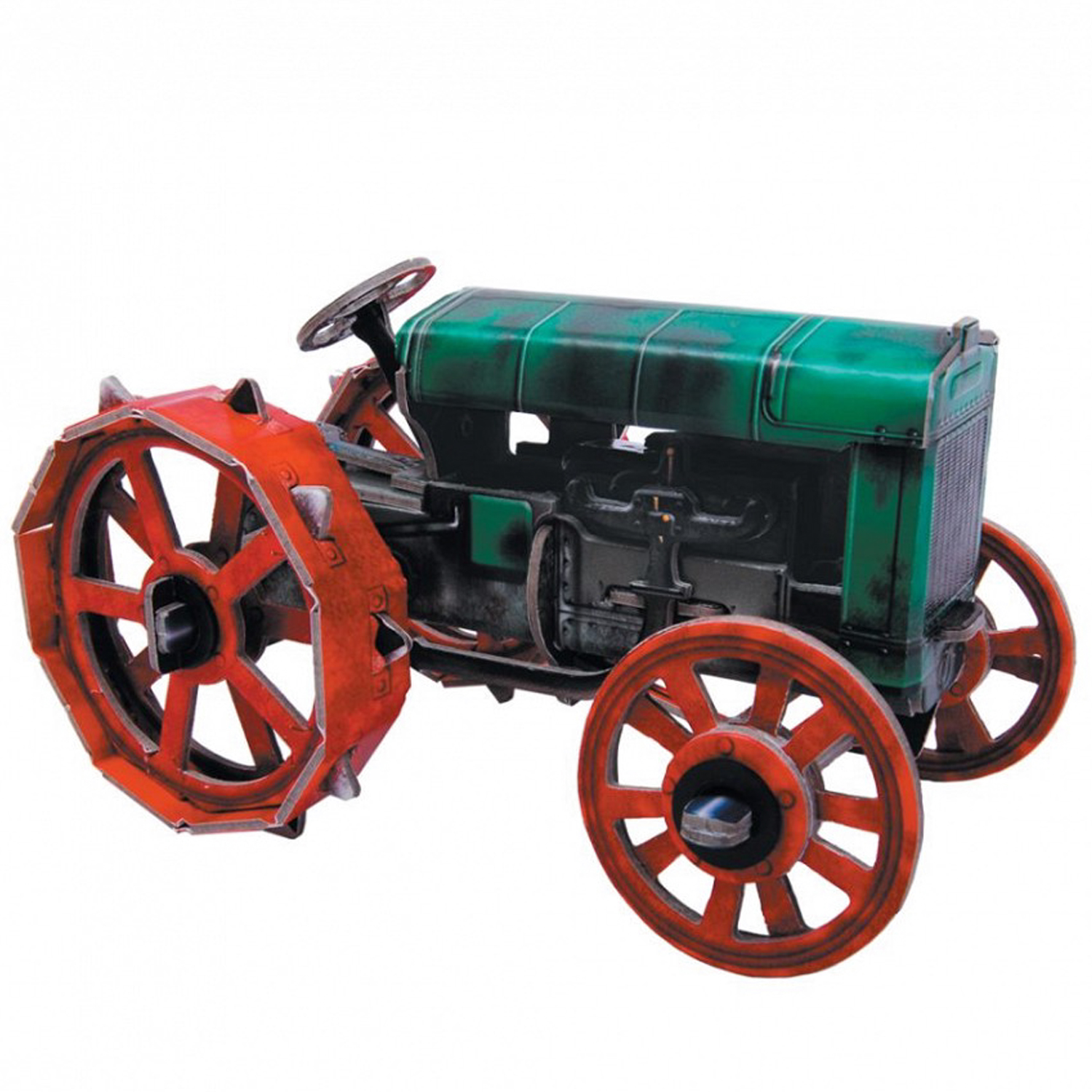 Игрушка из картона Умная бумага Трактор и гараж 371 371 - фото 3