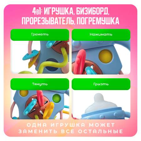 Игрушка Mamagoods погремушка Бутылочка