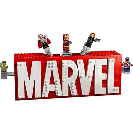Конструктор LEGO Marvel Super Heroes Логотип и минифигурки блочный