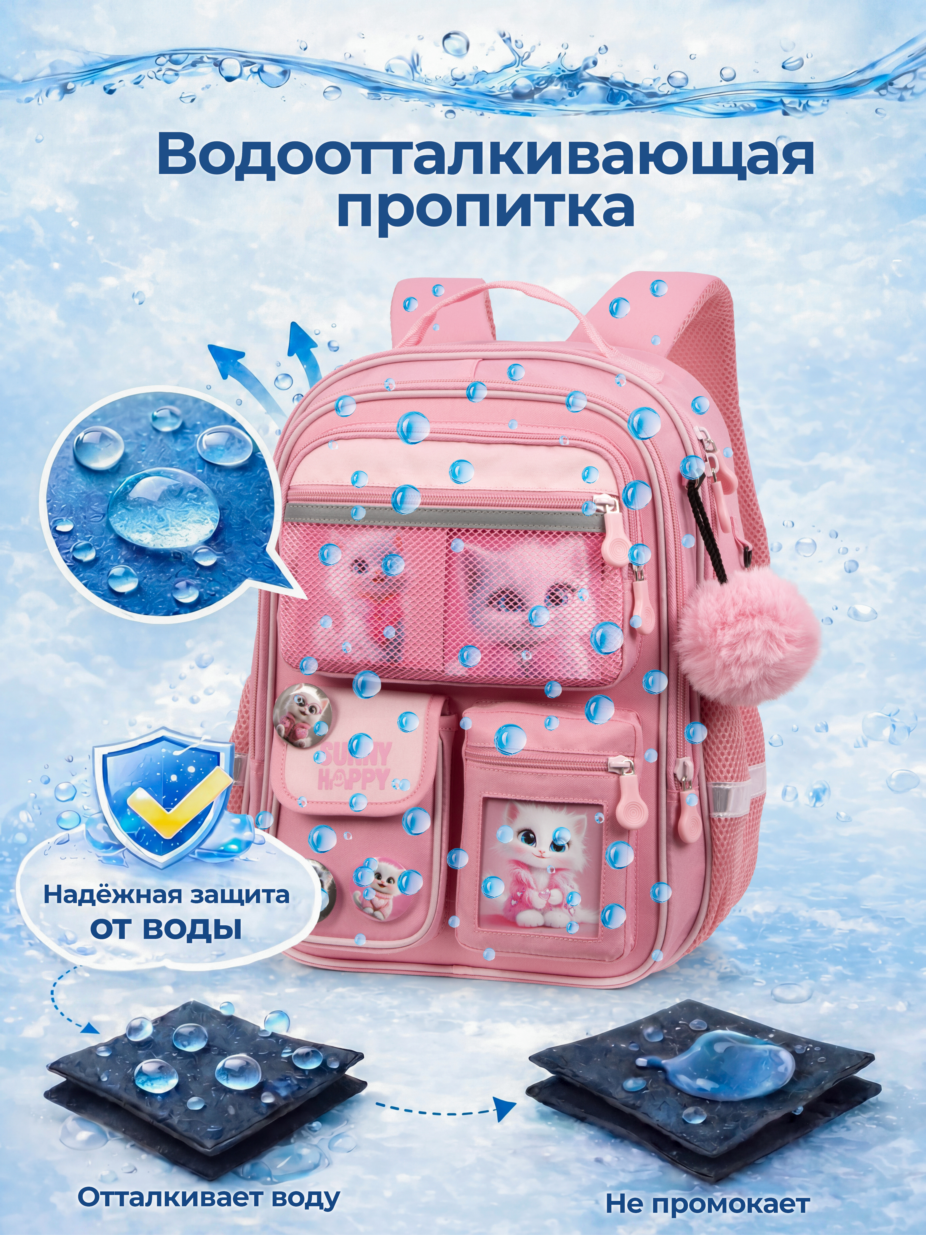 Рюкзак Sunny Happy набор 7 в 1 - фото 13