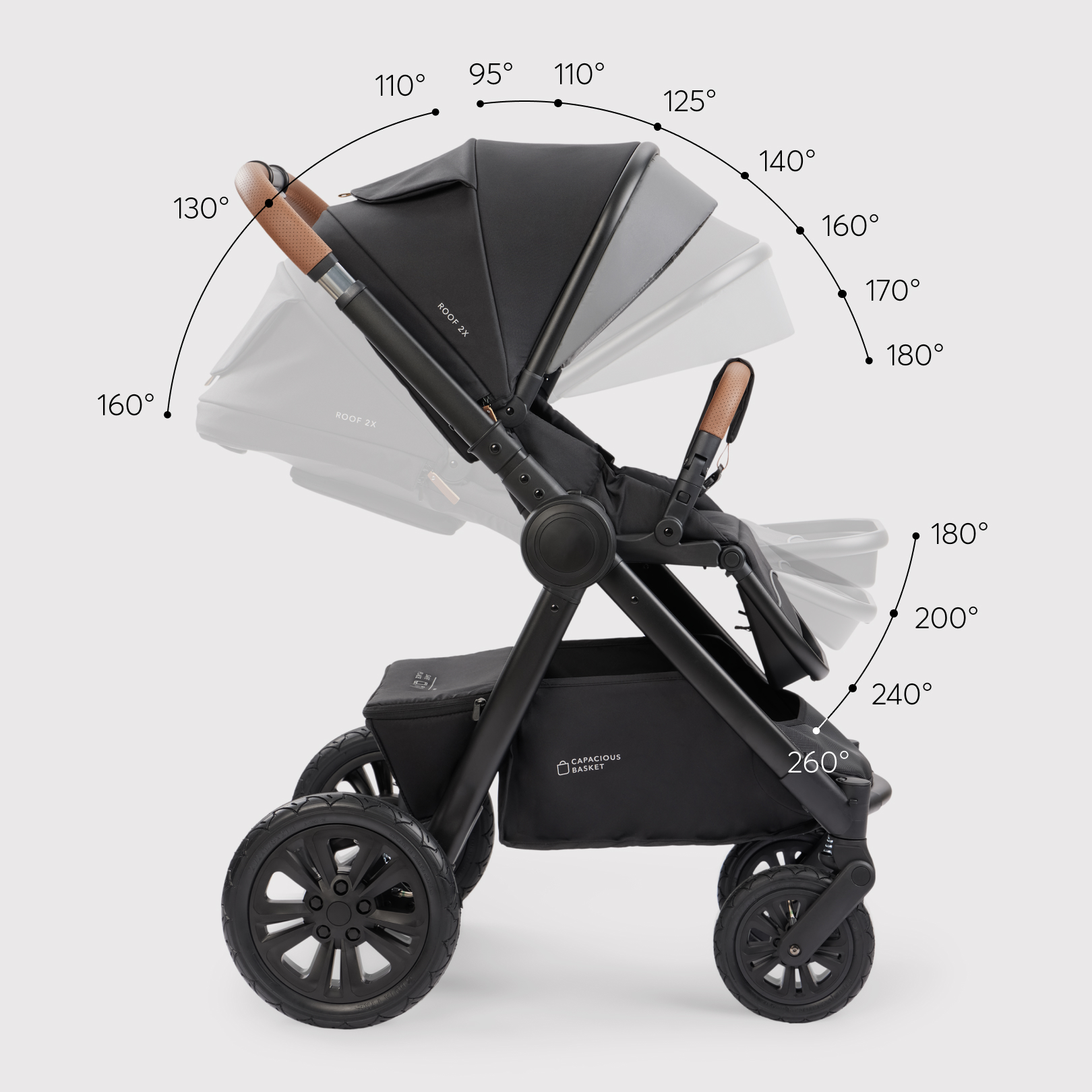 Коляска 2в1 Happy Baby Mommer pro черный - фото 16
