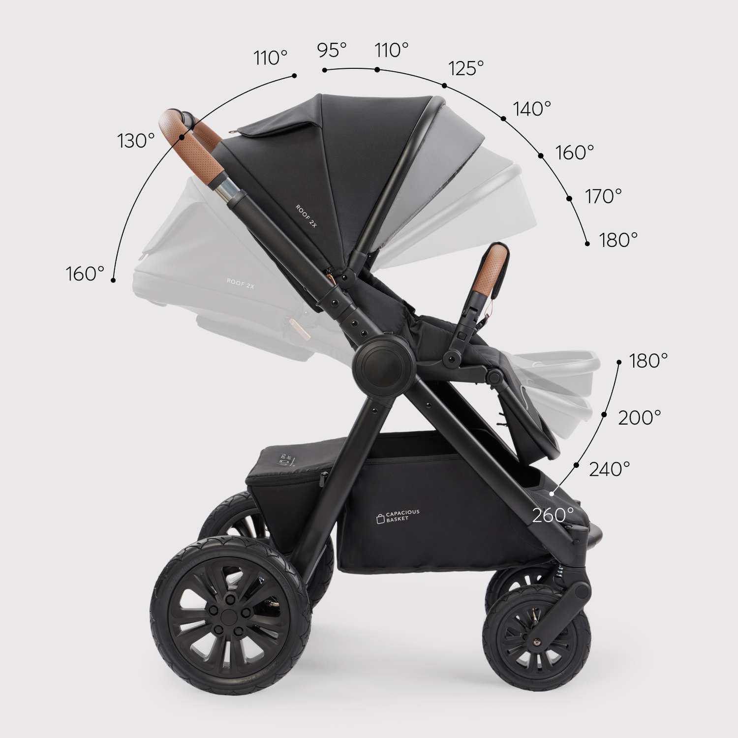 Коляска 2в1 Happy Baby Mommer pro черный - фото 16