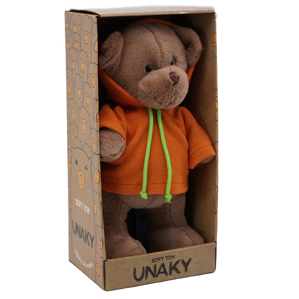 Мягкая игрушка UNAKY мишка Аха Шоколад 33 см - фото 2
