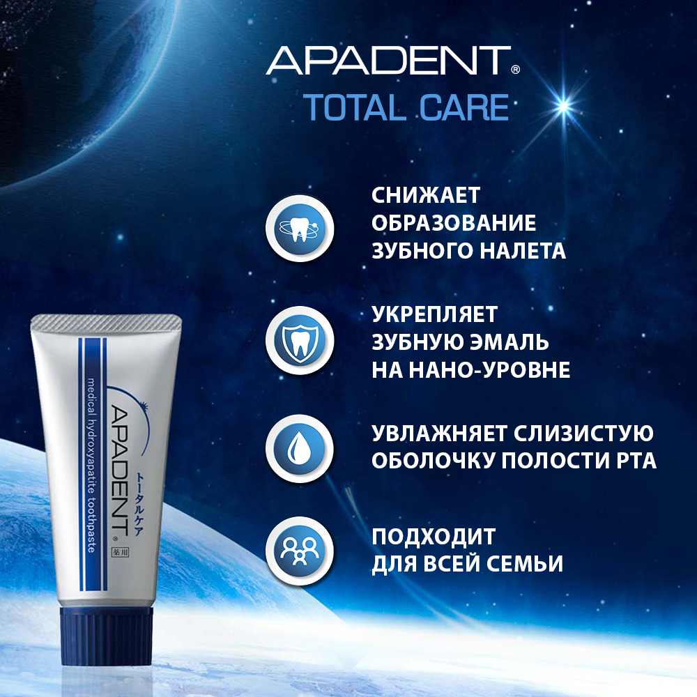 Зубная паста Apadent без фтора мята - фото 2