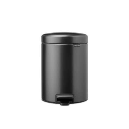 Бак мусорный Brabantia NewIcon с педалью темно-серый 5л 233463