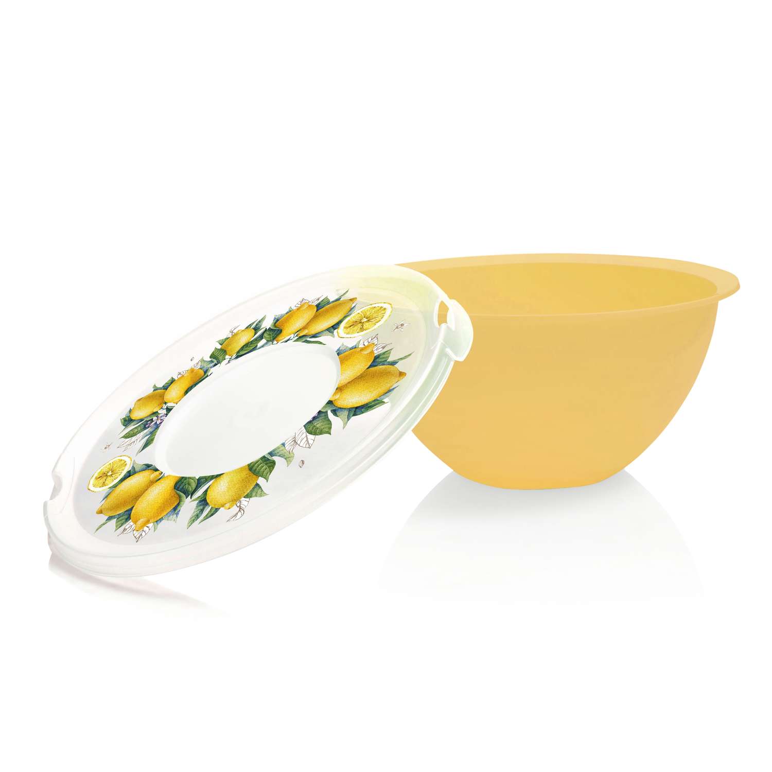 Миска с крышкой Полимербыт Fresh 4л пластик - фото 1