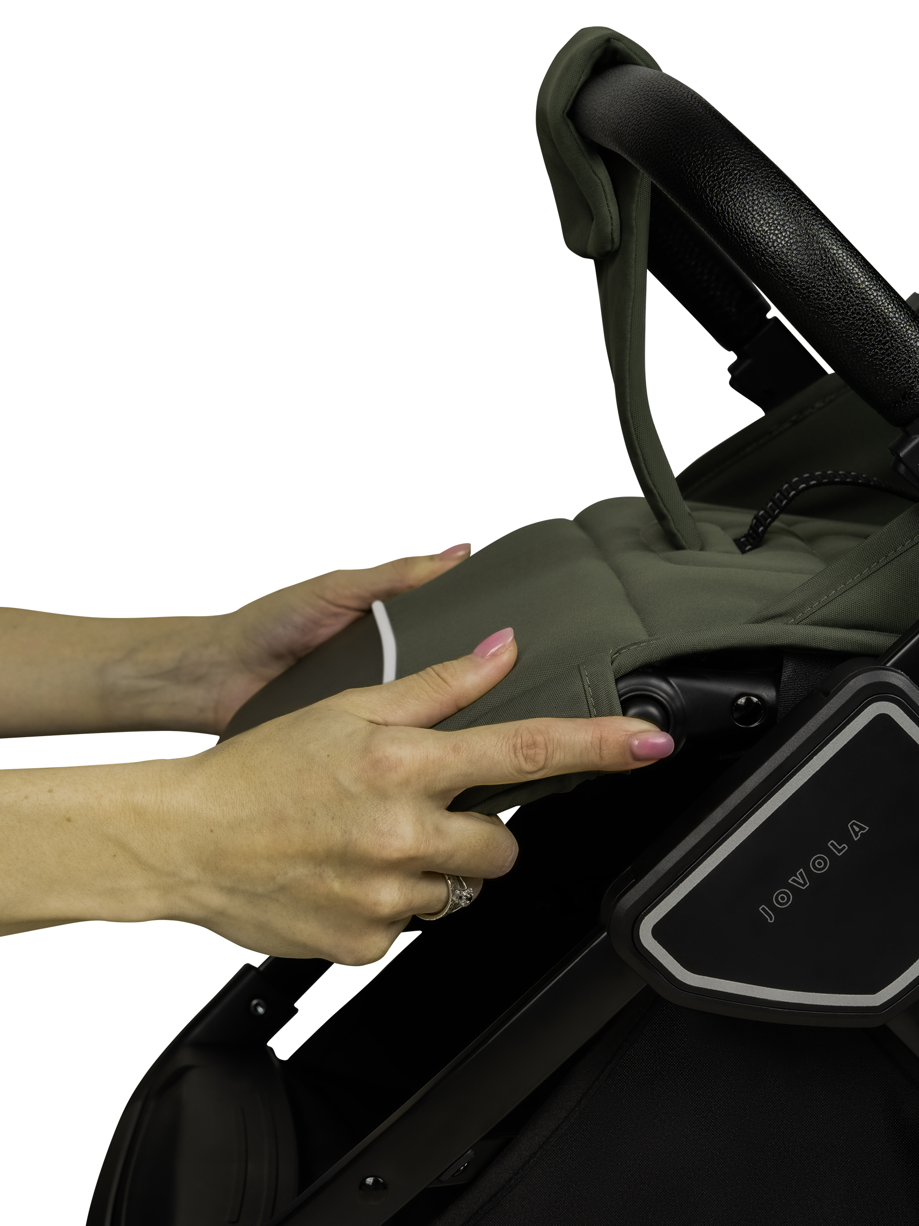 Коляска прогулочная JOVOLA Storm, зеленый - фото 26