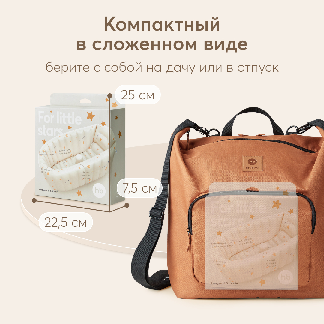 Надувная ванночка Happy Baby прямоугольная 50 л - фото 8