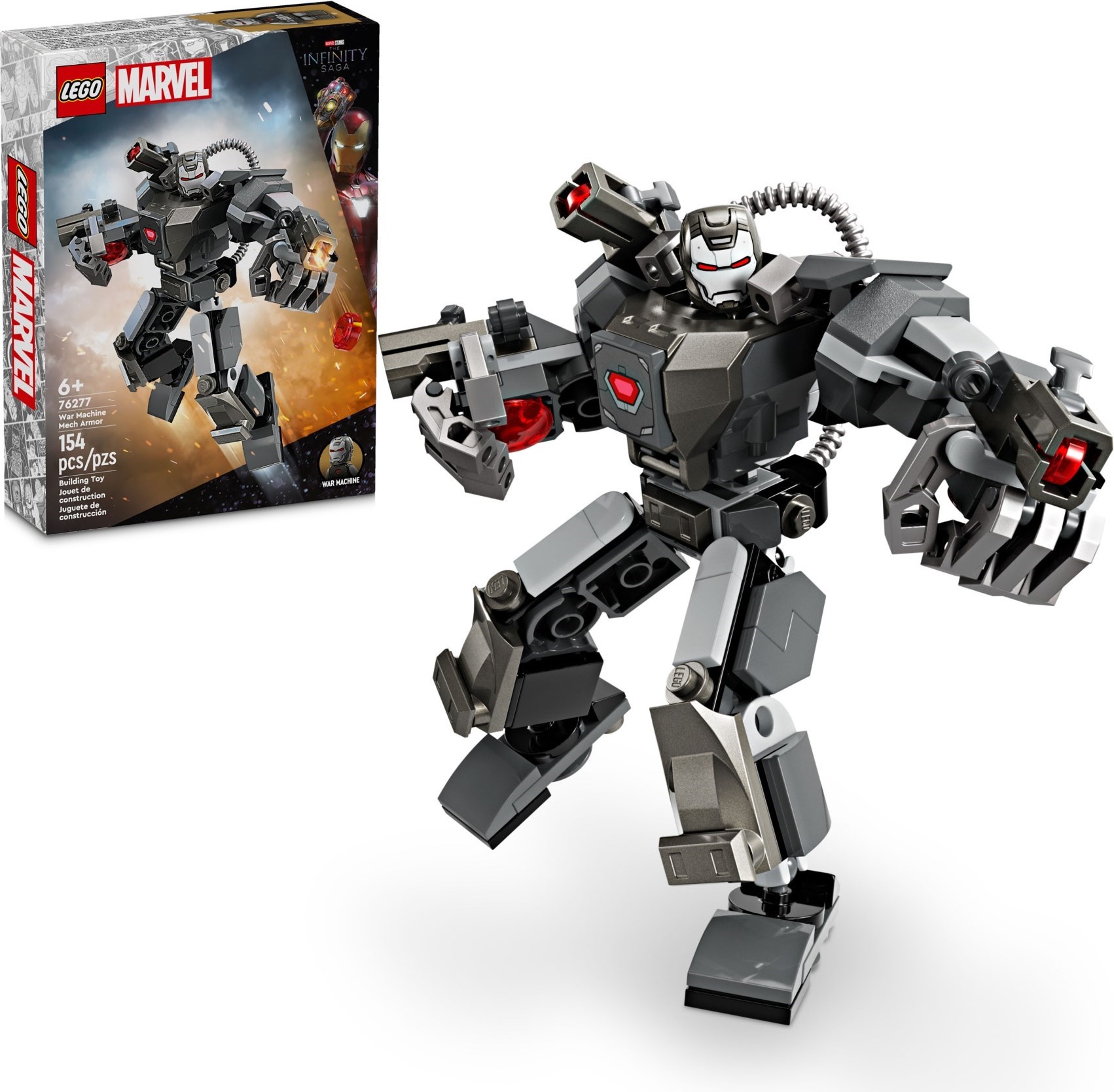Изображение товара LEGO Marvel Мех-броня боевой машины 76277 с минифигуркой пилота для детей