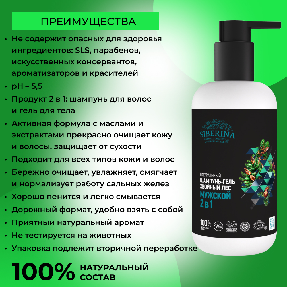 Шампунь Siberina 200 мл - фото 3