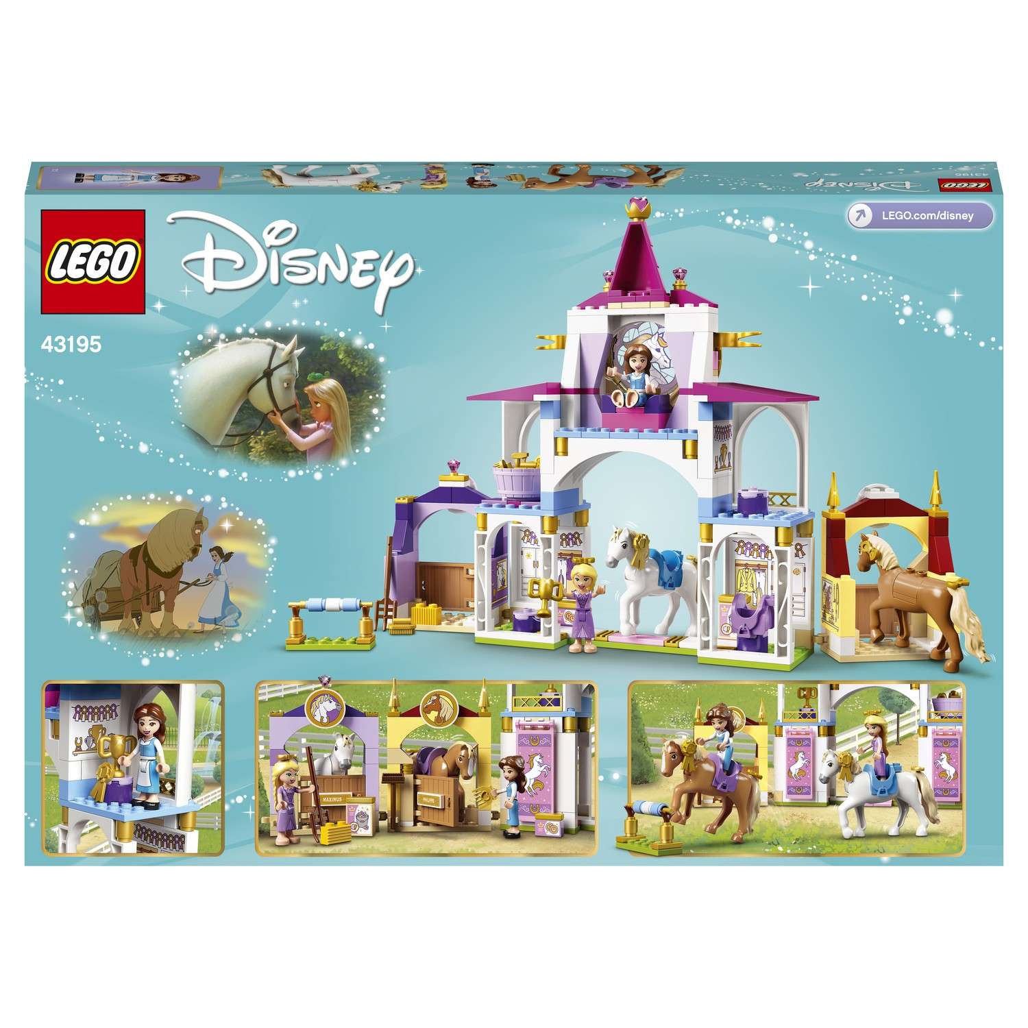 Конструктор LEGO Disney Princess Конюшня Белль и Рапунцель 239 дет. - фото 3