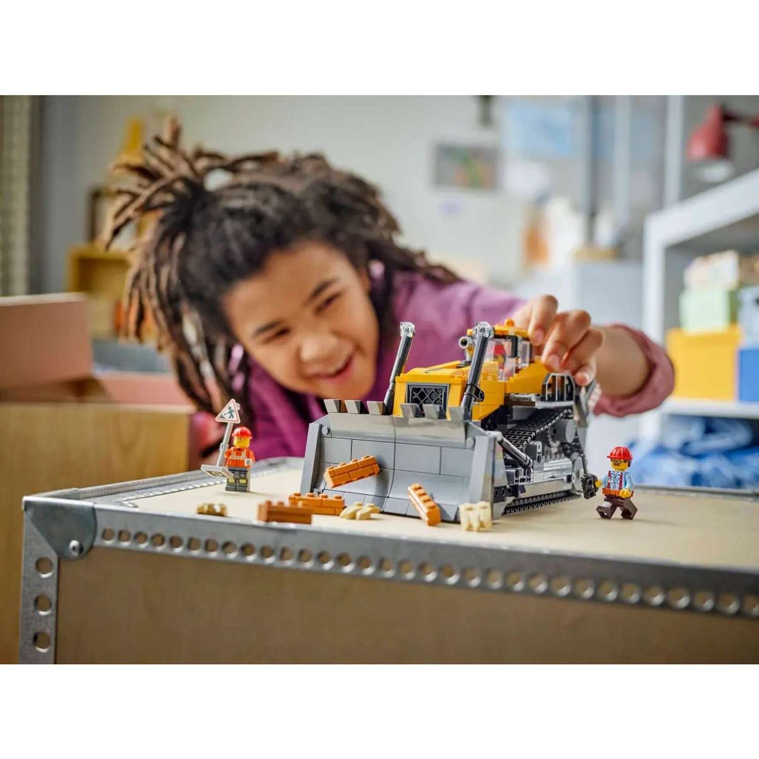 Конструктор LEGO City Желтый бульдозер - фото 8