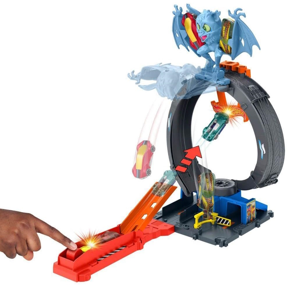 Трек Hot Wheels City Nemesis Bat Loop Attack HTN78 - фото 4