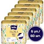 Прокладки женские BELLA FLORA Tulip с ароматом тюльпана 10 шт х 6 упаковок