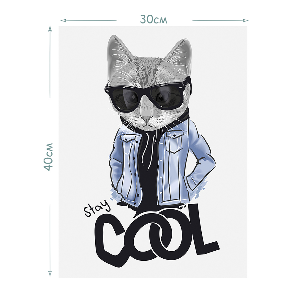 Картина Woozzee Кот в очках - фото 2