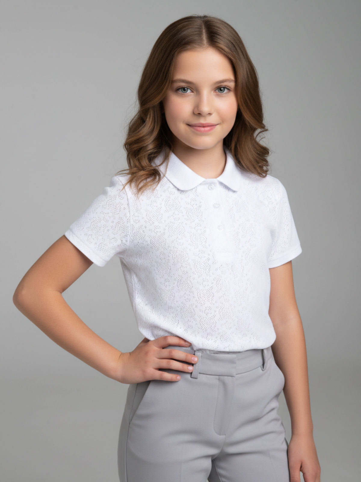 Блузка Ladno 249тр/белый - фото 1