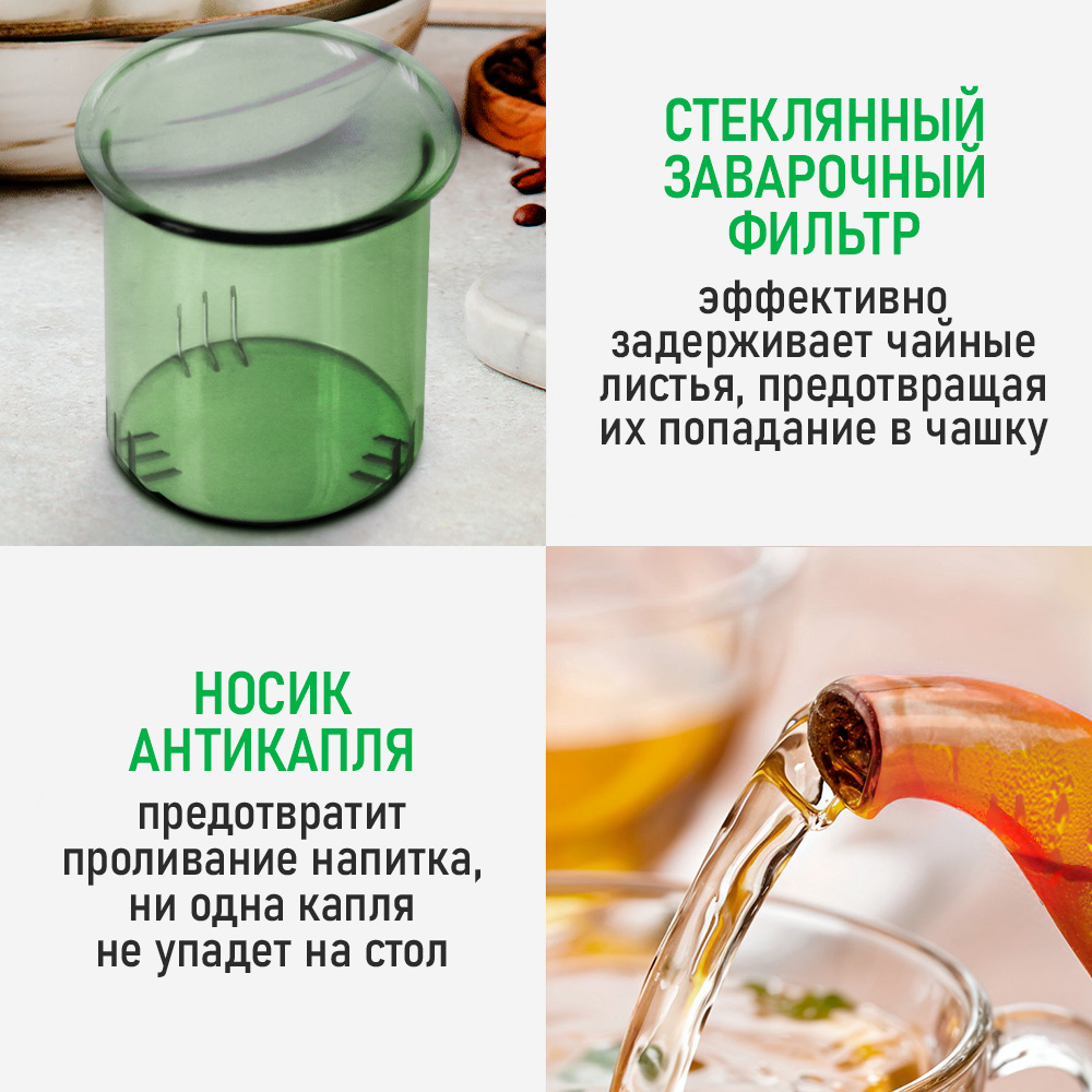 Чайник заварочный MARTA MT-GD3777A - фото 5