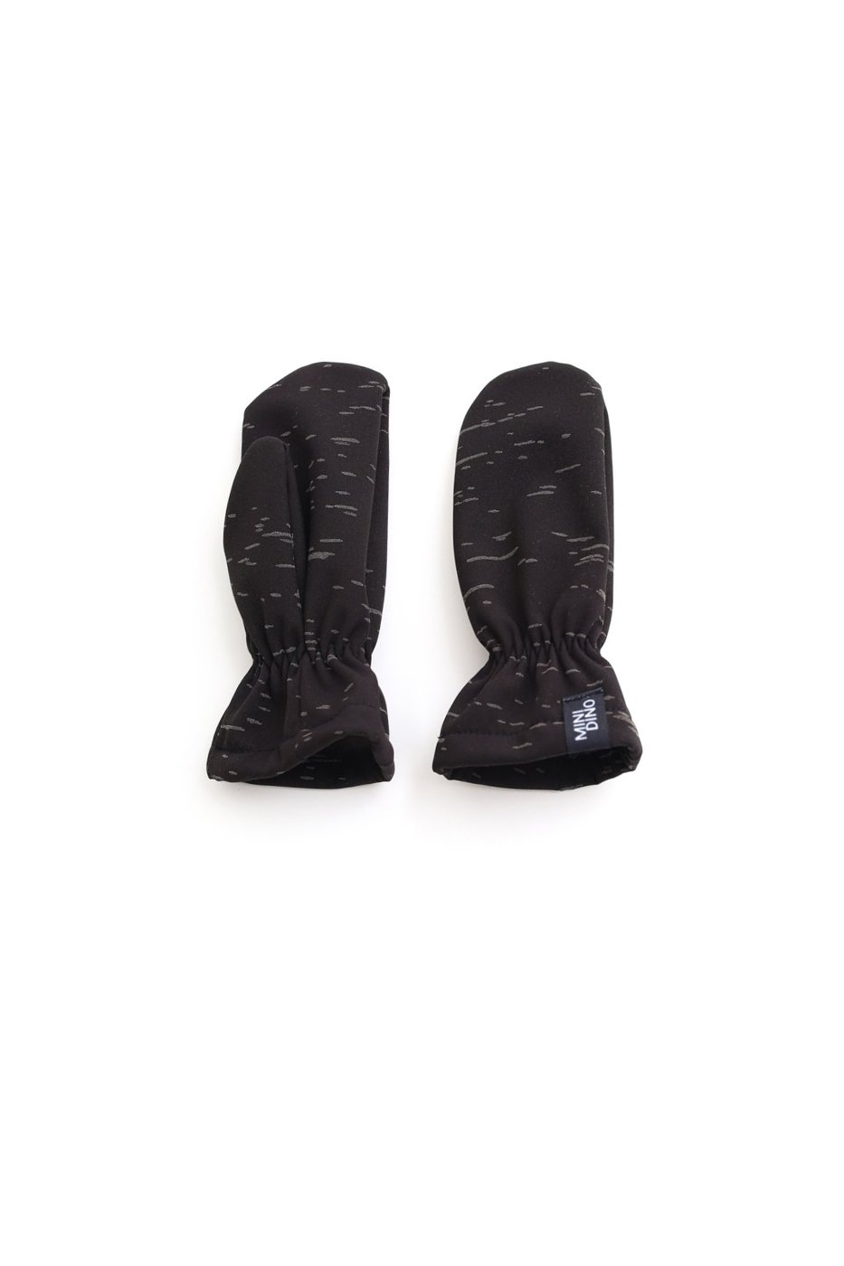 Варежки MINIDINO А-РУК-004Краги софтшелл черный штрих - фото 1