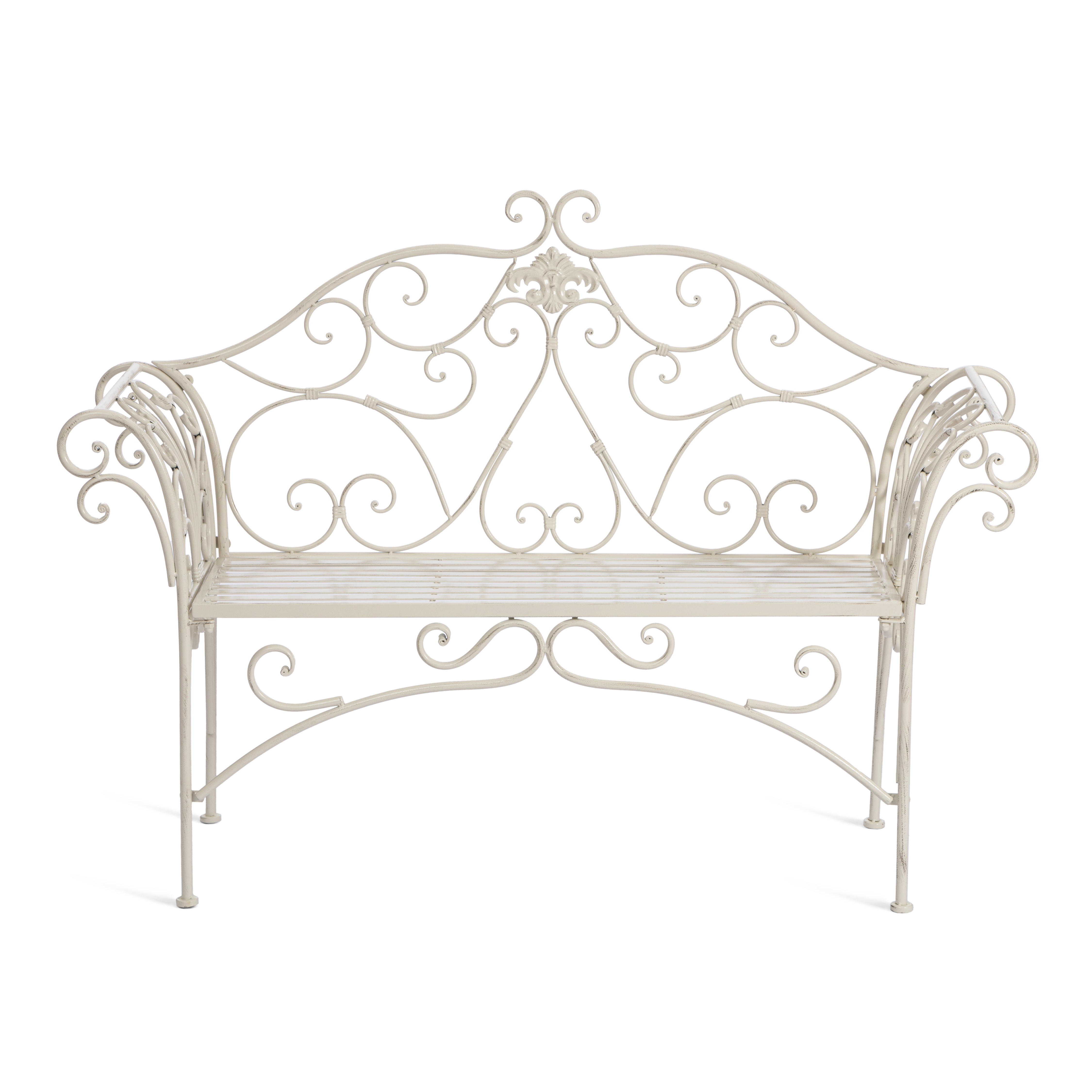 Садовая скамья TETCHAIR Божоле античный белый - фото 2