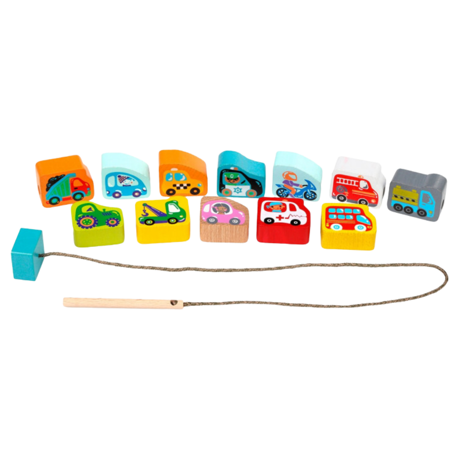 Игрушка Cubika шнуровка Машинки - фото 1