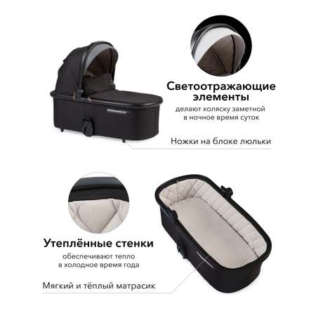 Коляска 2в1 Happy Baby Mommer Pro Black