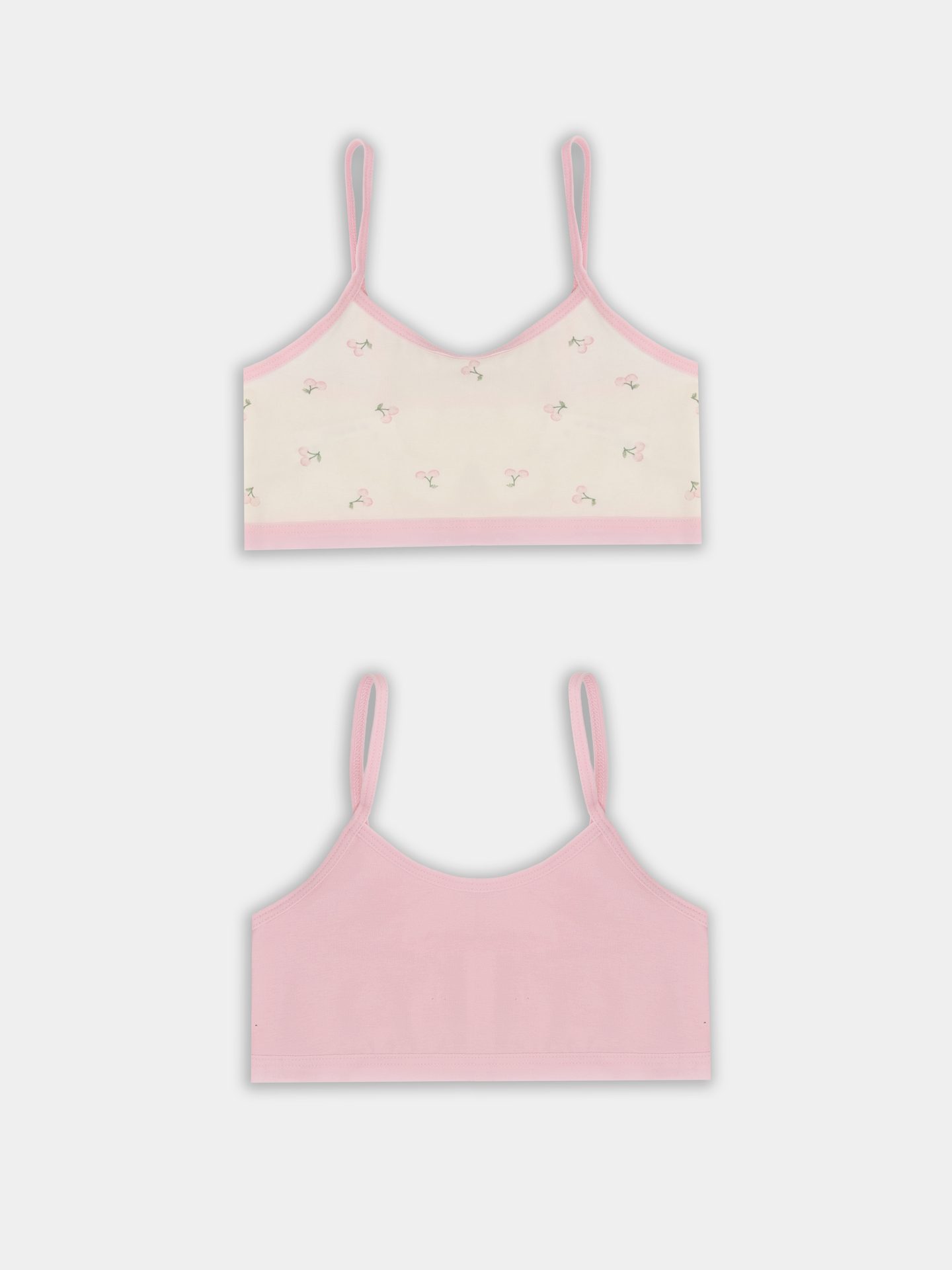 Топ 2 шт Mark Formelle (Марк Формэль) 517718-2/персиковые вишенки на молочном +розовый - фото 1